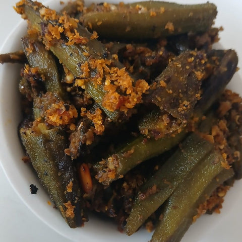 भरली भेंडी/Stuff Bhendi